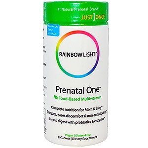Rainbow Light Just Once Prenatal One Food-Based Multivitamin