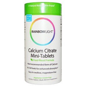 Rainbow Light, Цитрат кальция в мини-таблетках