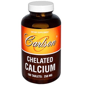Carlson Labs, Хелатный кальций, 250 мг