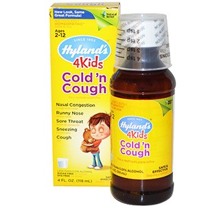 Hyland's, Средство для устранения 4 симптомов простуды для детей