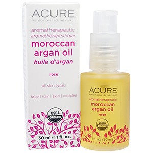 Acure Organics, Марокканское аргановое масло для ароматерапии, с шиповником, 30 мл