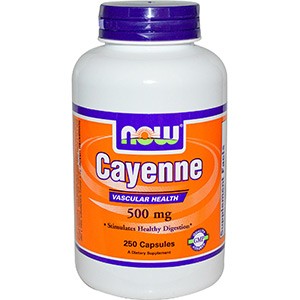 Now Foods, Cayenne, 500 мг, 250 капсулы