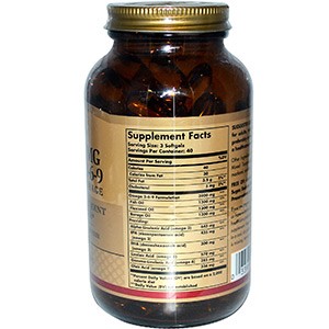 Solgar, Незаменимая жирная кислота, Омега 3-6-9, 1300 мг, 120 капсул в желатиновой оболочке
