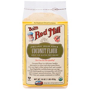 Bob's Red Mill, Органическая кокосовая мука с высоким содержанием клетчатки, не содержит глютена, 453 г