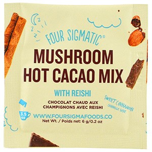 Four Sigmatic, XOCO Blue, какао-напиток с грибами рейши, сладкая корица, 10 пакетиков, 6 г каждый