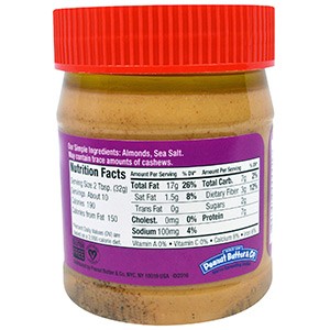 Peanut Butter & Co., миндальная паста, 312 г.
