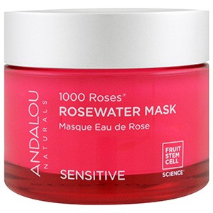 Andalou Naturals, 1000 роз, маски из розовой воды, для чувствительной кожи