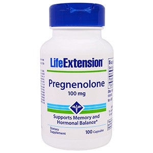 Life Extension, Прегненолон, 100 мг, 100 капсул