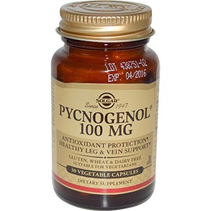 Solgar, Pycnogenol, 100mg, 30 капсул