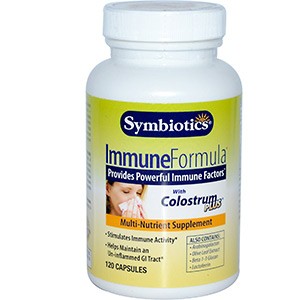 Symbiotics, Защита иммунитета с Colostrum Plus, 120 капсул