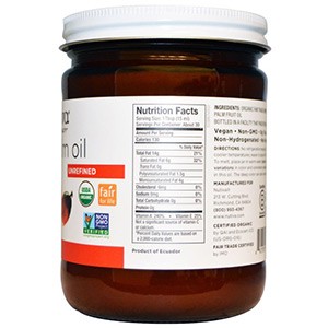 Nutiva, Органическое красное пальмовое масло, нерафинированное, 444 мл
