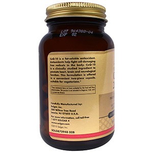 Solgar, Коэнзим Q-10, 200 мг, 60 капсул