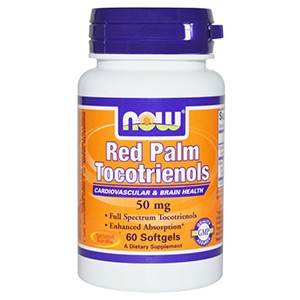 Now Foods, Токотриенолы из красной пальмы, 50 мг, 60 капсул