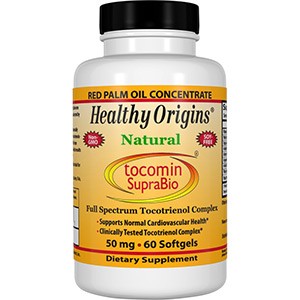 Healthy Origins, Tocomin SupraBio, Токотриенол красного пальмового масла полного спектра действия, 50 мг, 60 гелевых капсул