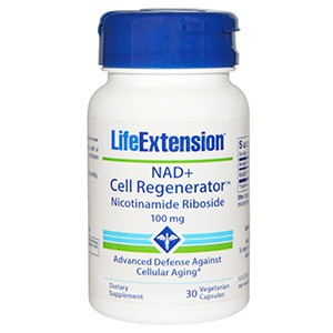Life Extension, NAD+, клеточный регенератор Никотинамид Рибозид, 100 мг, 30 капсул