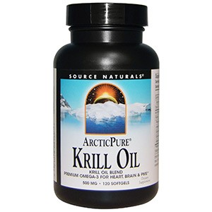 Source Naturals, Arctic Pure, масло криля, 500 мг, 120 желатиновых капсул