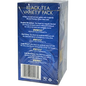 Twinings, Классический черный чай, 20 чайных пакетиков с разными вкусами