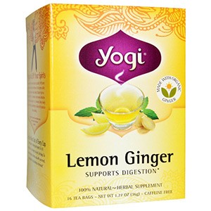 Yogi Tea, Чай с лимоном и имбирем без кофеина