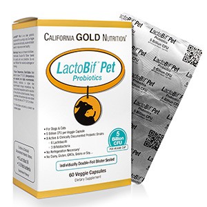 California Gold Nutrition, Пробиотики LactoBif Pet, 5 миллиардов КОЕ