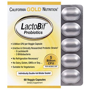 California Gold Nutrition, Пробиотики LactoBif, 5 млрд КОЕ