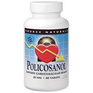 Source Naturals, Поликосанол, 20 мг