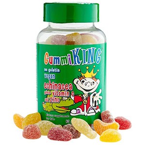 Gummi King, Эхинацея с витамином С и цинком, Для детей