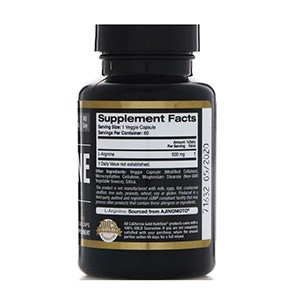 California Gold Nutrition, L-аргинин, AjiPure, 500 мг