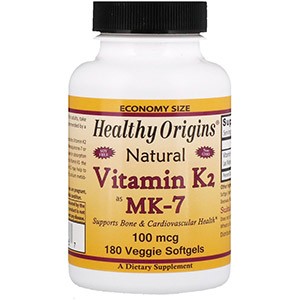 Healthy Origins, Витамин K2 в форме MK7, натуральный