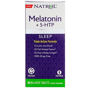 Natrol, Advanced Sleep Melatonin +5-HTP