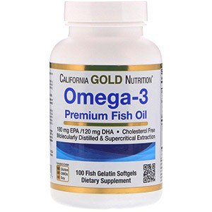 California Gold Nutrition, Омега-3, рыбий жир высшего качества