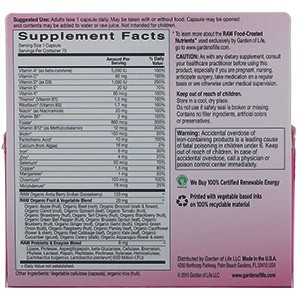 Garden of Life, Vitamin Code, Raw One, Once Daily Multi-Vitamin for Women