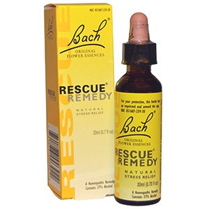 Bach, Rescue Remedy, Спасительное средство, естественное избавление от стресса