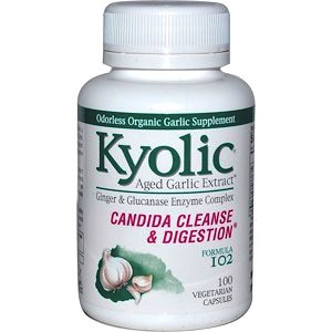 Kyolic, Средство для очищения от кандиды и улучшения пищеварения 102