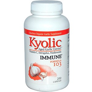 Kyolic, Выдержанный экстракт чеснока, иммунитет, формула 103