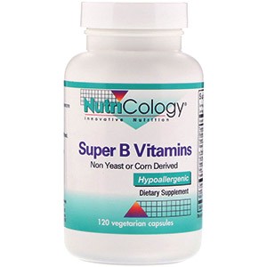 Nutricology, Супер-комплекс витаминов группы B, 120 вегетарианских капсул