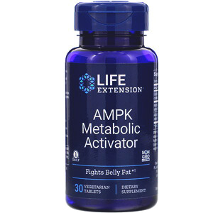 Life Extension, AMPK, активатор метаболизма, 30 вегетарианский таблеток