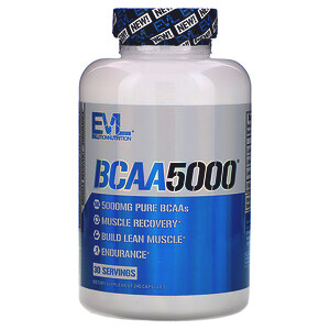 EVLution Nutrition, BCAA5000, 240 капсул