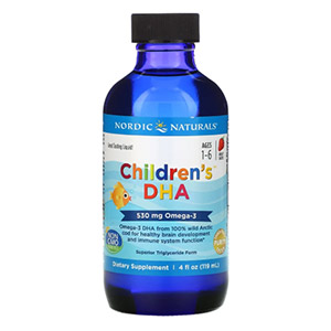 Nordic Naturals, Children's DHA, Ages 1-6, Strawberry, 530 mg