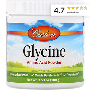 Carlson Labs, Глицин, порошок аминокислоты