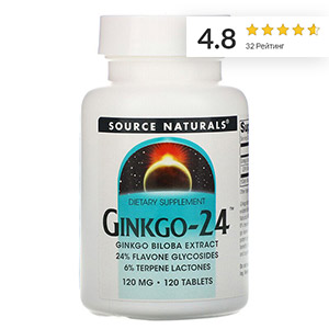 Source Naturals, Гинкго-24