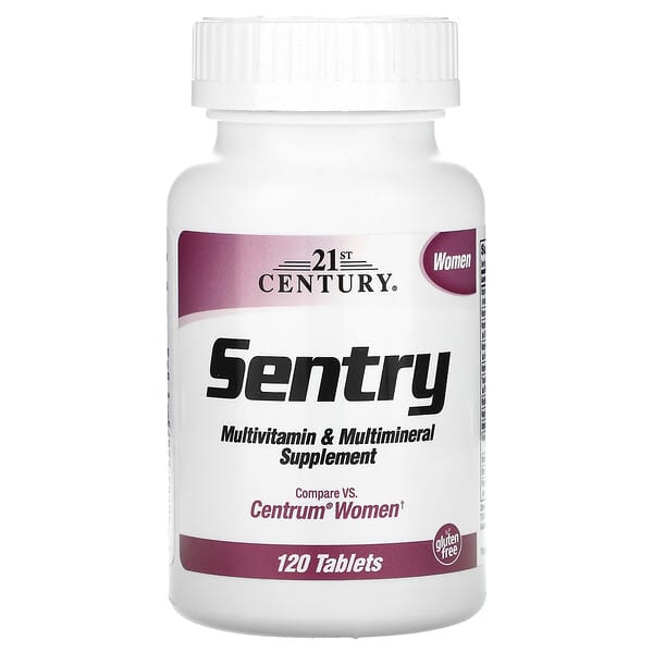 21st Century, Sentry, для женщин, мультивитаминная и мультиминеральная добавка, 120 таблеток